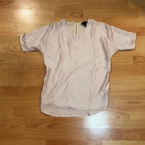 JCrew Pink Blush Silk Shirt